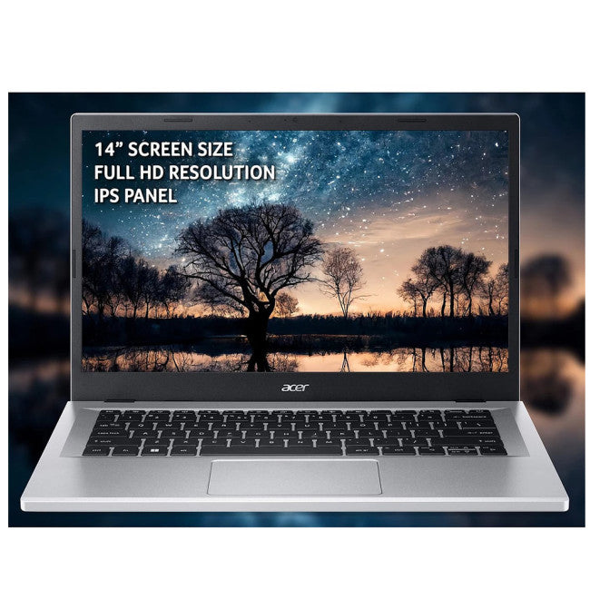 Acer Aspire 3 A314-23P Laptop, 14 Inch FHD Screen, AMD Ryzen 5 7520U Processor, 8GB RAM, 256GB SSD, Windows 11 Home, Silver-PCR Business Solutions Ltd