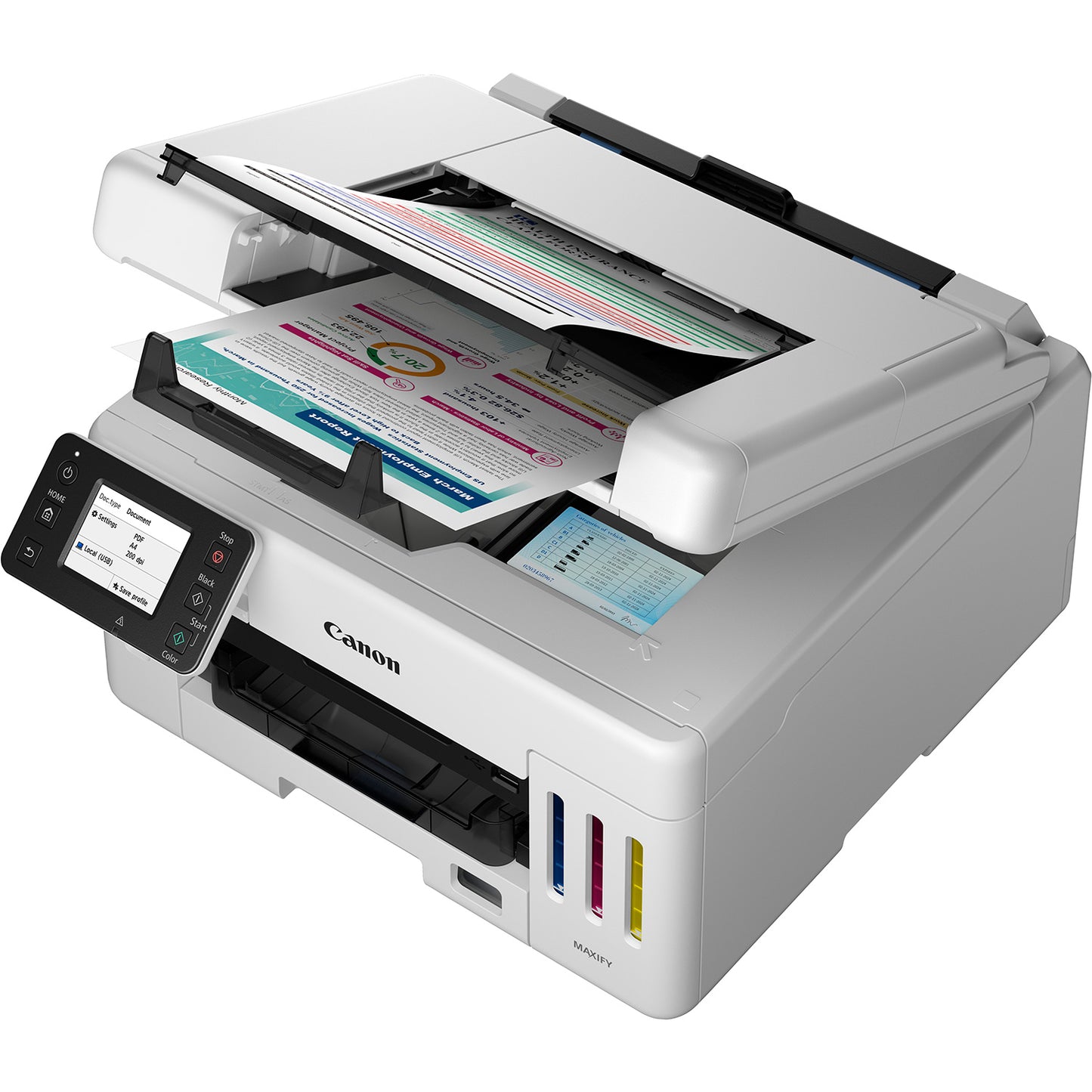 Canon MAXIFY GX6550 MegaTank A4 Colour Multifunction Inkjet Printer