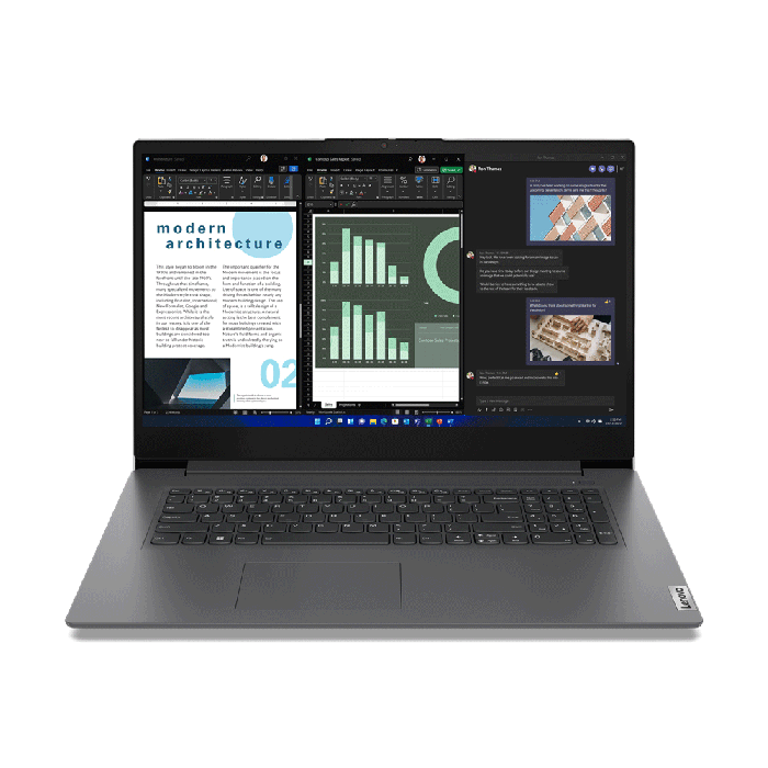 Lenovo V17 G3 IAP 82U10002UK Laptop, 17.3 Inch Full HD 1080p Screen, Intel Core i5 1235U 12th Gen, 8GB RAM, 512GB SSD, Iris Xe Graphics, Windows 11 Pro-PCR Business Solutions Ltd