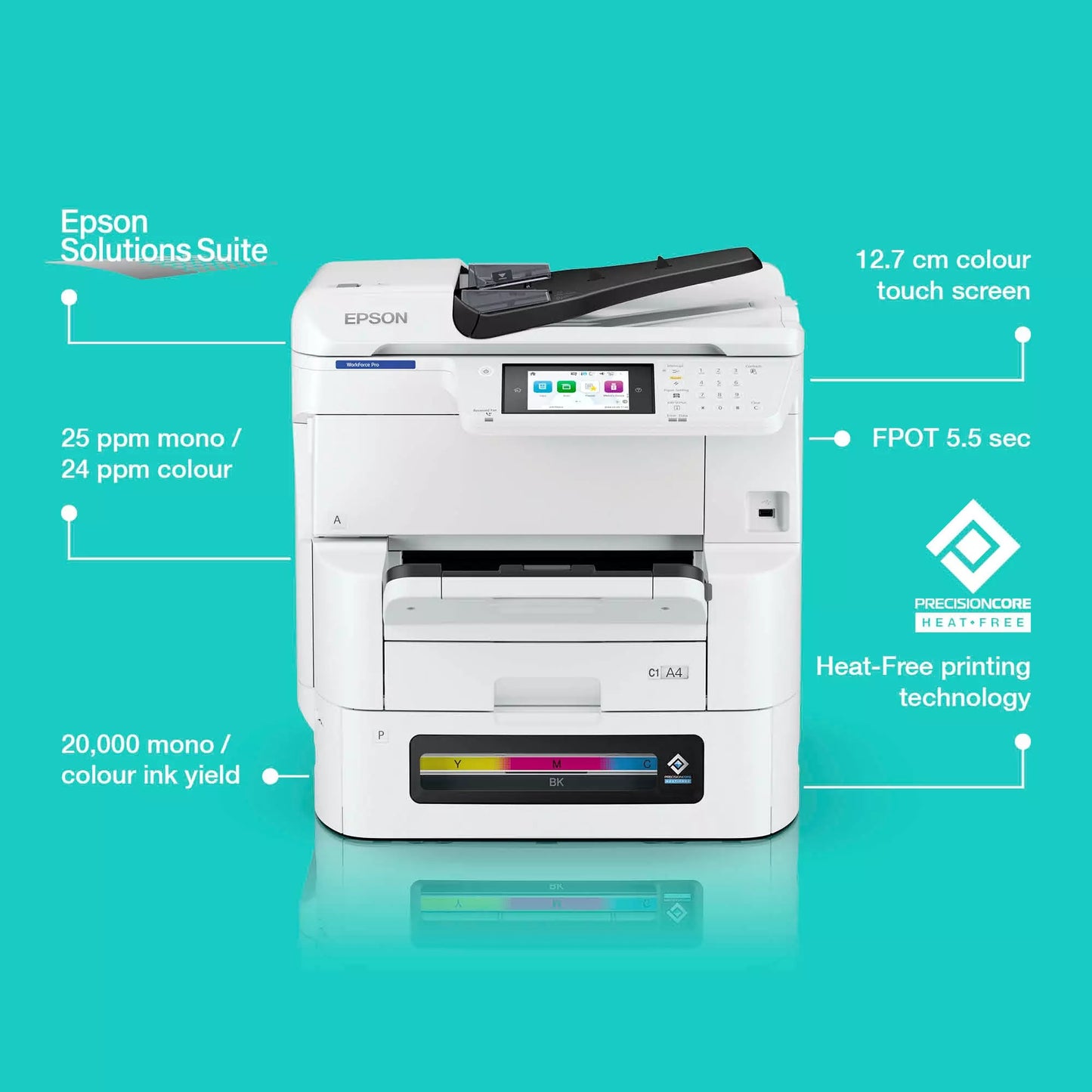 Epson WorkForce Pro EM-C8100RDWF A3 Colour MFP Printer
