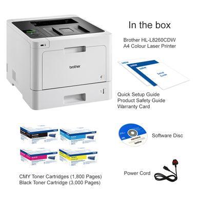 Brother HL-L8260CDW A4 Colour Laser Printer-PCR Business Solutions Ltd