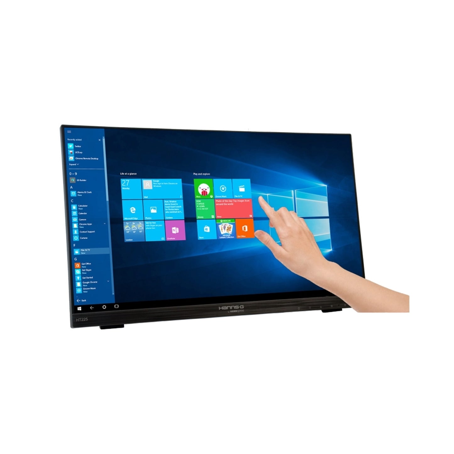 Hannspree HT Series HT225HPB 21.5" LED IPS Widescreen VGA/HDMI/DisplayPort Touchscreen Monitor-PCR Business Solutions Ltd