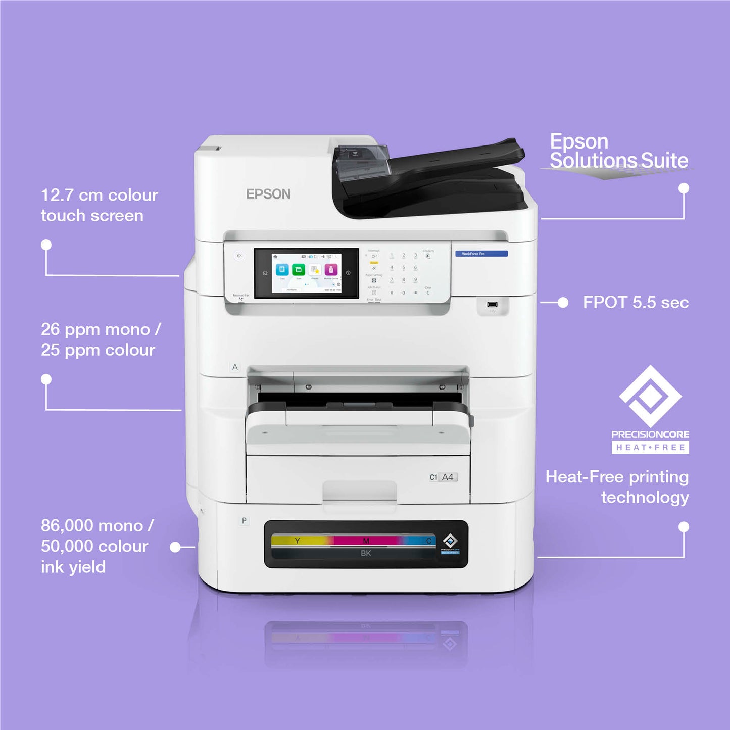 Epson WorkForce Pro EM-C8101RDWF A3 Colour MFP Printer