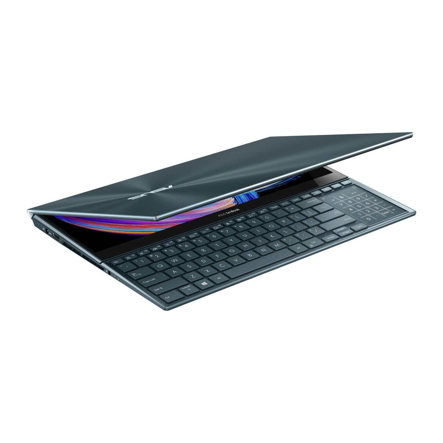 ASUS ZenBook Pro Duo 15 OLED UX582HS-H2010W i9-11900H Notebook 39.6 cm (15.6") Touchscreen 4K Ultra HD Intel® Core™ i9 32 GB DDR4-SDRAM 1000 GB SSD NVIDIA GeForce RTX 3080 Wi-Fi 6 (802.11ax) Windows 11 Home Blue-PCR Business Solutions Ltd