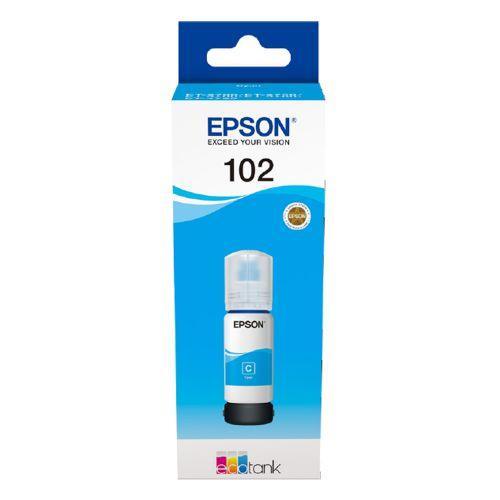 Epson 102 EcoTank Cyan Ink Bottle C13T03R240-PCR Business Solutions Ltd