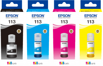 Epson 113 Ink Bottle 4 Colour Ink Cartridge Multipack - PCR Business Solutions Ltd