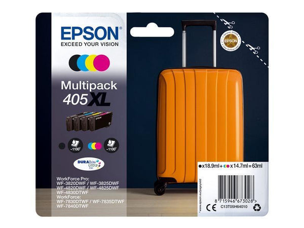 Epson 405XL High Capacity 4 Colour Ink Cartridge Multipack - (C13T05H64010) - PCR Business Solutions Ltd