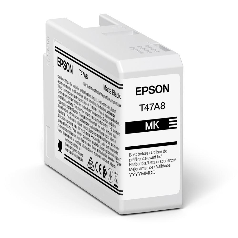 Epson C13T47A800 T47A8 Matte Black UltraChrome Pro 10 Ink Cartridge (50ml)-PCR Business Solutions Ltd