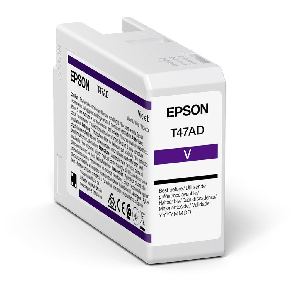 Epson C13T47AD00 T47AD Violet UltraChrome Pro 10 Ink Cartridge (50ml)-PCR Business Solutions Ltd