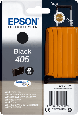 Epson Singlepack Black 405 DURABrite Ultra Ink C13T05G14010-PCR Business Solutions Ltd