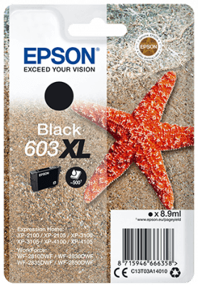 Epson Singlepack Black 603XL Ink C13T03A14010-PCR Business Solutions Ltd