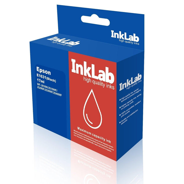 InkLab 1631 Epson Compatible Black Replacement Ink - PCR Business Solutions Ltd