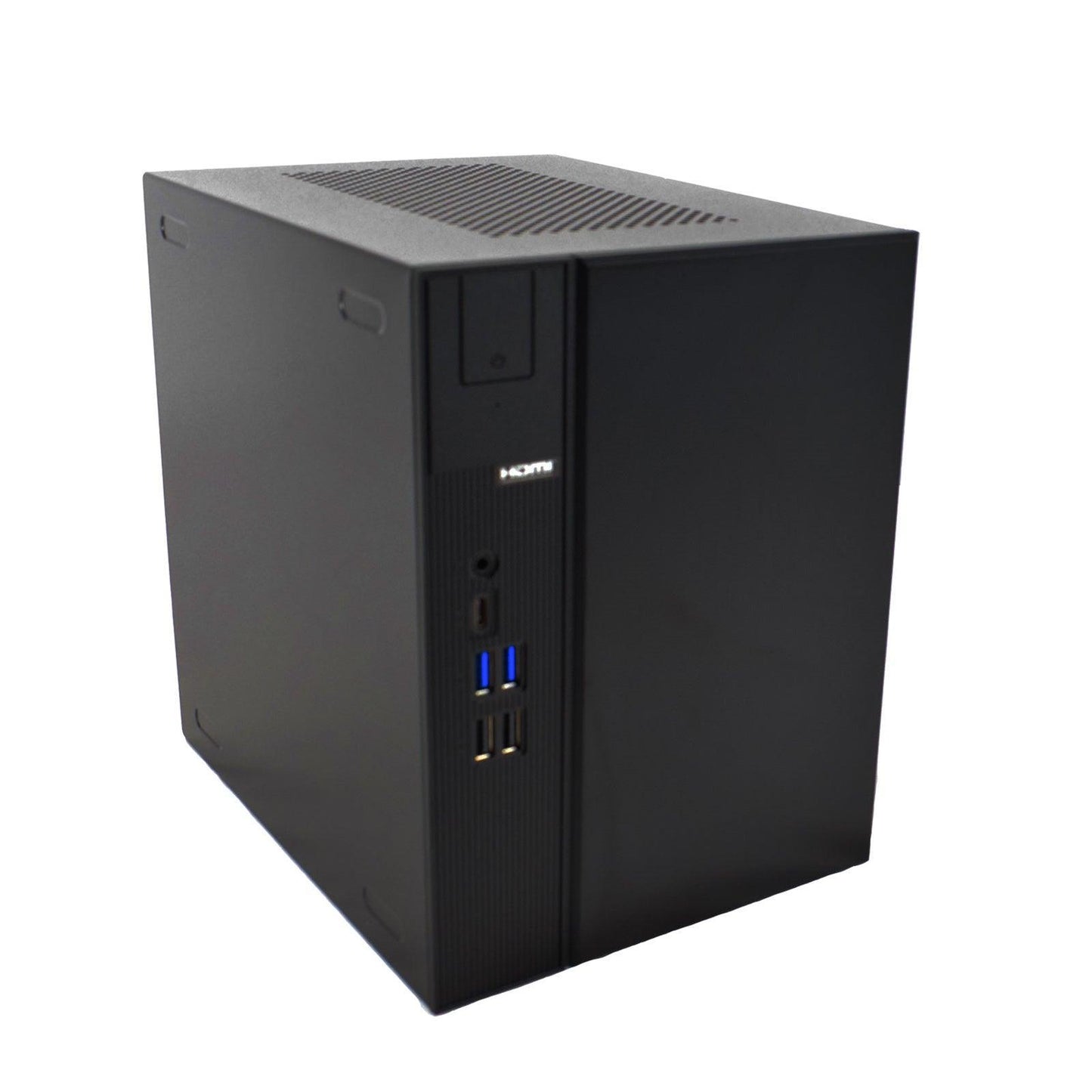 Small Form Desk Meet, Intel i5 13400F 10 Core 16 Thread 2.5GHz (4.6GHz Boost), 16GB Kingston RAM, 512GB Kingston NVMe M.2, 80 Cert PSU GTX1650 4GB Graphics - Prebuilt System-PCR Business Solutions Ltd