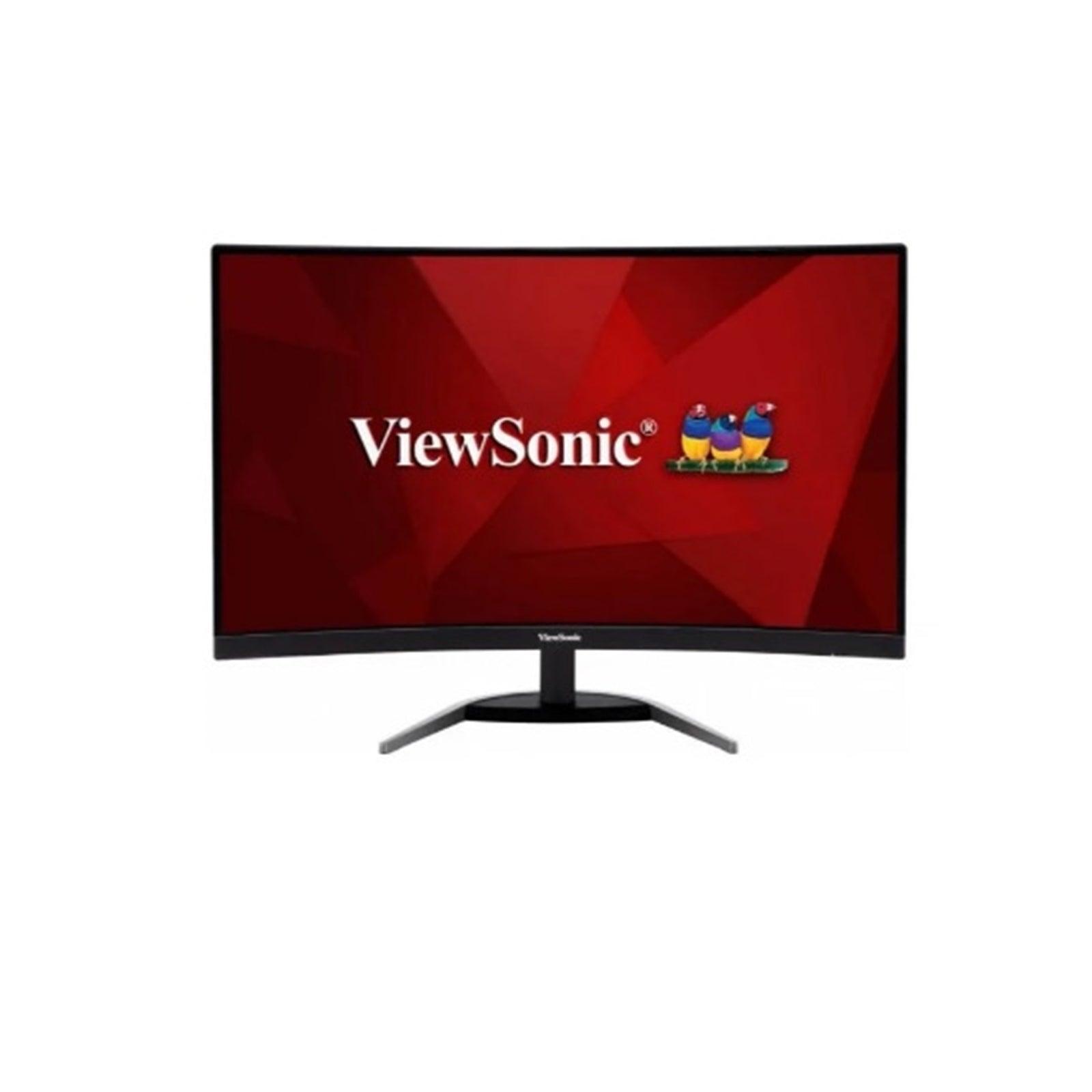 ViewSonic VX2768-PC-MHD 27 Inch Full HD Curved Monitor, 1080p, 165Hz, 1ms, HDMI, DisplayPort, FreeSync, Speakers-PCR Business Solutions Ltd