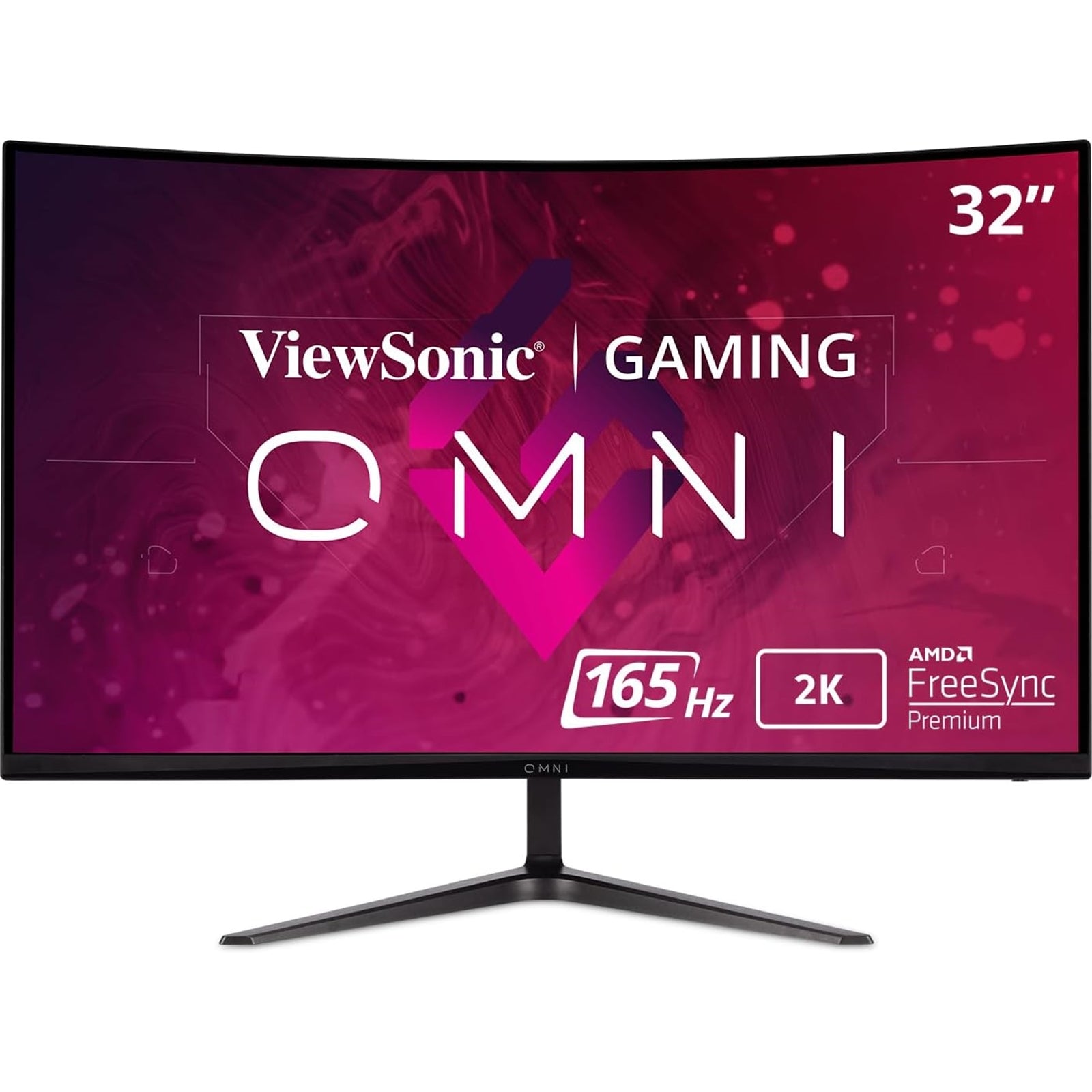 Viewsonic Omni VX3218C-2K 32 Inch Curved Gaming Monitor, QHD, 165Hz, Freesync, 2xHDMI, DisplayPort, 1ms VESA, Speakers-PCR Business Solutions Ltd