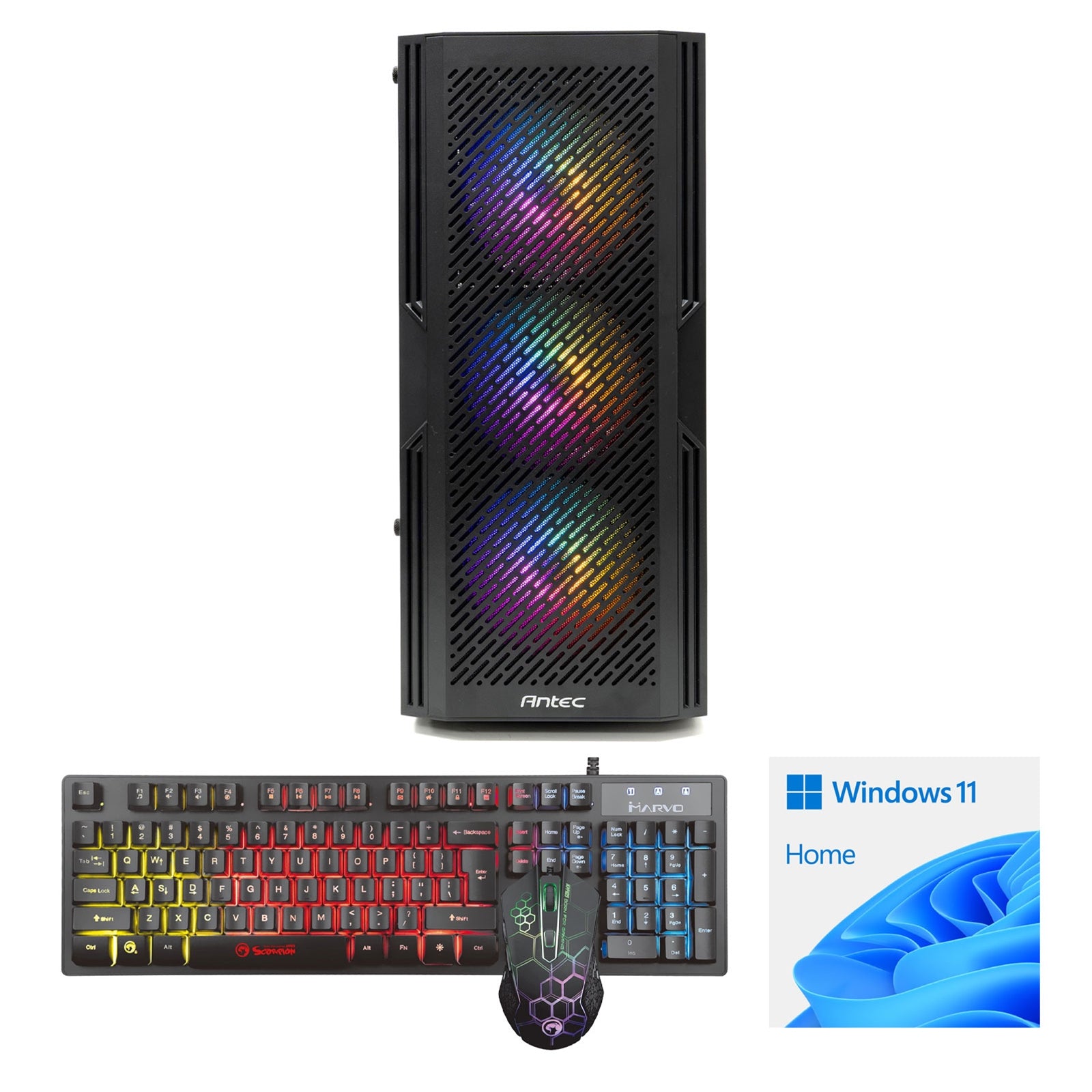 LOGIX Intel i5-10400F 6 Core 12 Threads, 2.90GHz (4.30GHz Boost), 16GB DDR4 RAM, 1TB NVMe M.2, 80 Cert PSU, RTX3060 12GB Graphics, Windows 11 home installed + FREE Keyboard & Mouse - Prebuilt System - Full 3-Year Parts & Collection Warranty-PCR Business Solutions Ltd